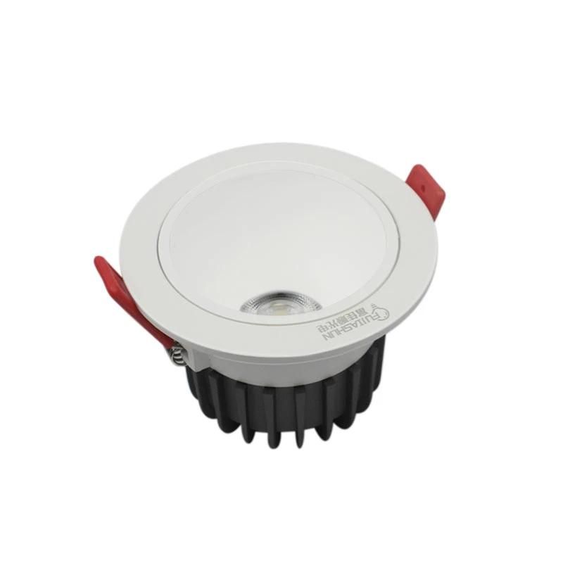 COB LED Downlight Interieur Anti Glare Flick Ajustable Dimmabl Ceiling Plafond Surface Recessed Downlight Focus Spotlight Spot Light LED