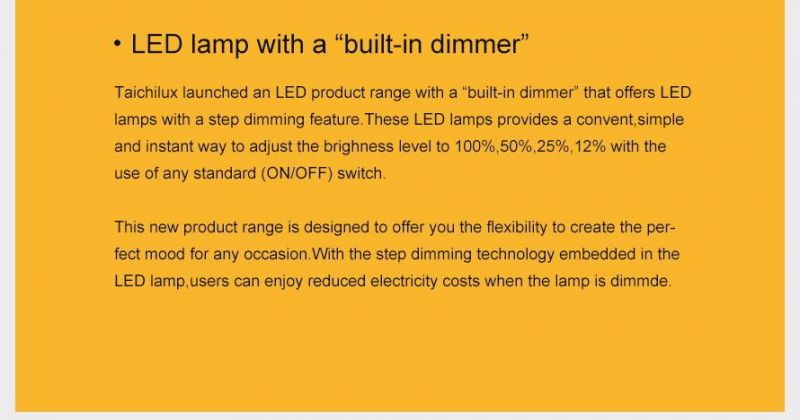 A60 LED Step Dimming Bulb