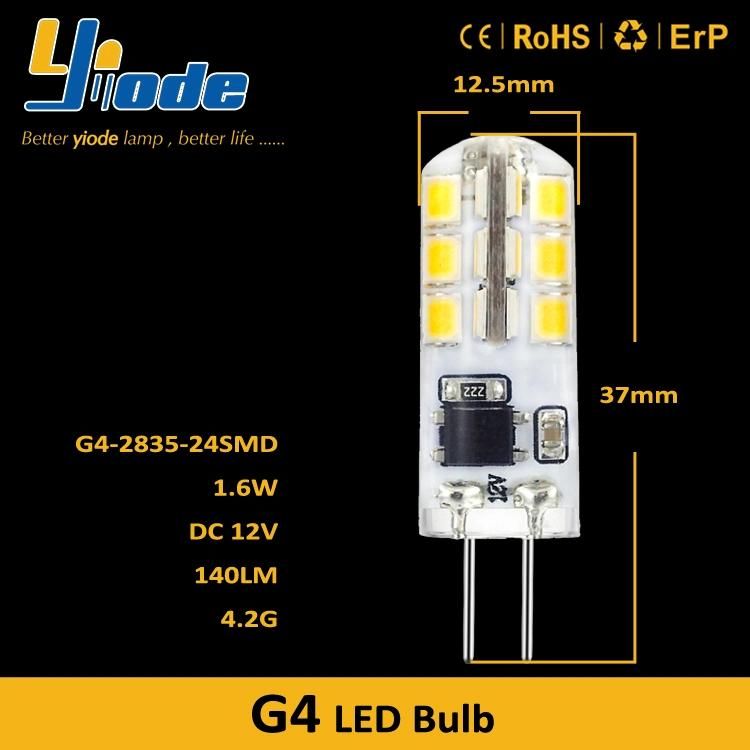 G4 24LED 2835SMD DC 12V LED Bulb for Crystal Light