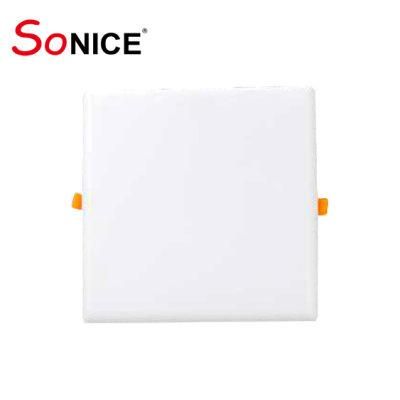 High Lumen Aluminium Square Shape Die Casting Profile Waterproof Isolated Driver Back Light LED Panel Light 36W Panellight