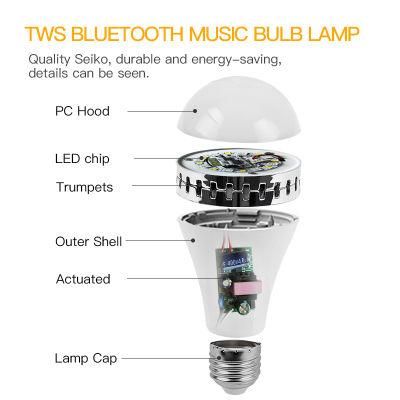 New Arrival LED Color Bulb E27 Smart Music Bulb Lamp Light