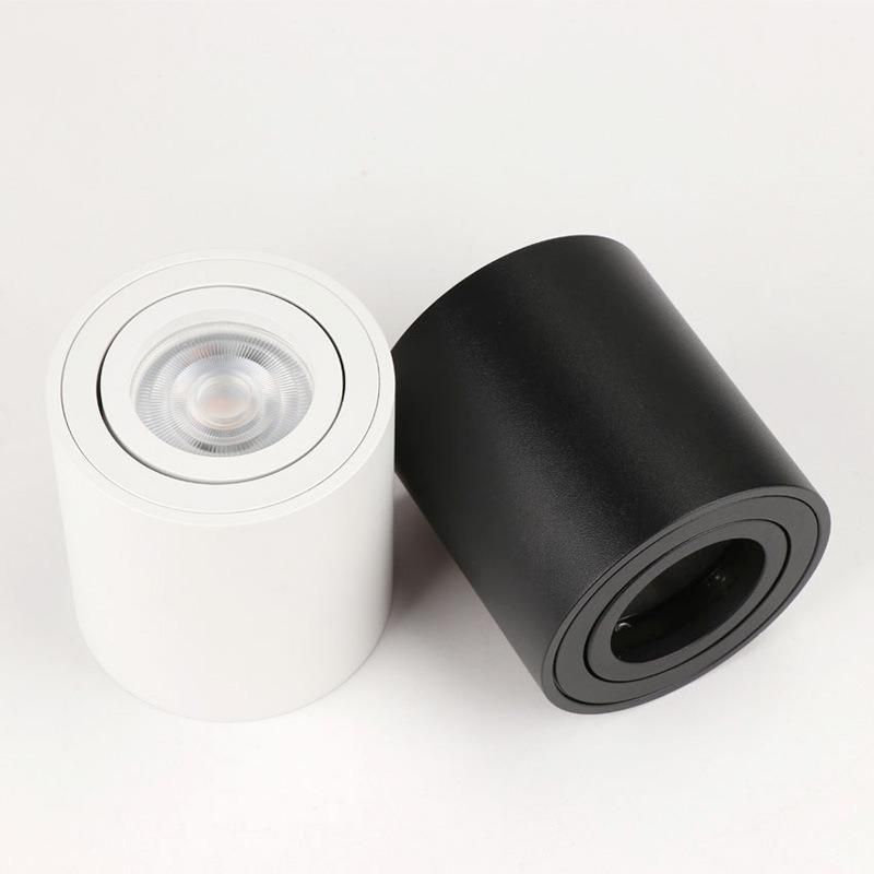 Round White Black Rotatable 5W 7W 10W LED Ceiling Spot Light Surface Mounted Ceiling Downlight
