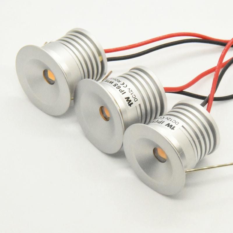 Spotlight 25mm 1W 12V Mini LED Downlight CE RoHS Cabinet Furniture Light