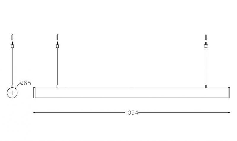 LED Pendant Lamp Design Lighting 25W LED Linear Light