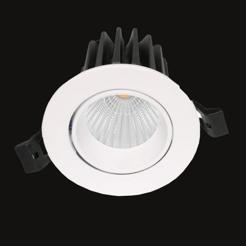 8W-12W Classic Ecolighting Europe Ceiling Recessed Adjustable LED Down Spotlight for Commercial Project Office Hotel Apartment Residential Corridor Rooms