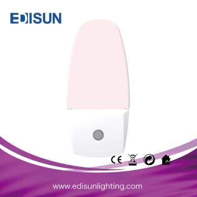 0.5W Plug-in LED Night Light Lamp with Dusk to Dawn Sensor Daylight White, Plug It in Upwards or Downwards for Kids Bady Nursery