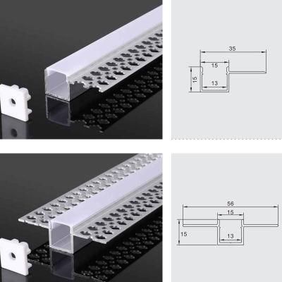 12V 24V Corridor Facade Groove Cove Cabinet Rigid Aluminum Profile LED Strip Light