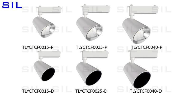 25W LED Track Light Shop Focus Lamp Retail Spot Lighting Fixtures Spotlights Linear Magnetic Rail Tracking Lamp