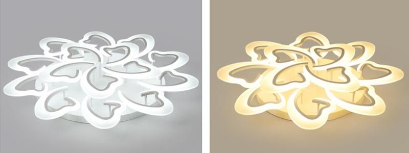 Flower Shape Acrylic LED Ceiling Lights Smart Control