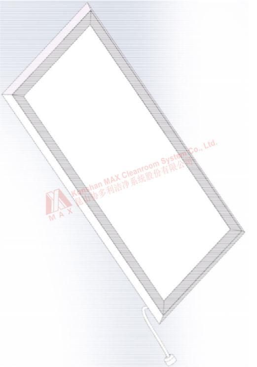 12mm Thick Ceiling-Mounted LED Panel Light for Pharma GMP/FDA/EU GMP Cleanroom System