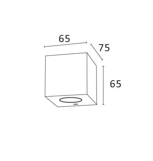 2*3W Surface Mounted LED Wall Light Aluminum Lamp Body for Lobby Corridor Decoration Wall Light