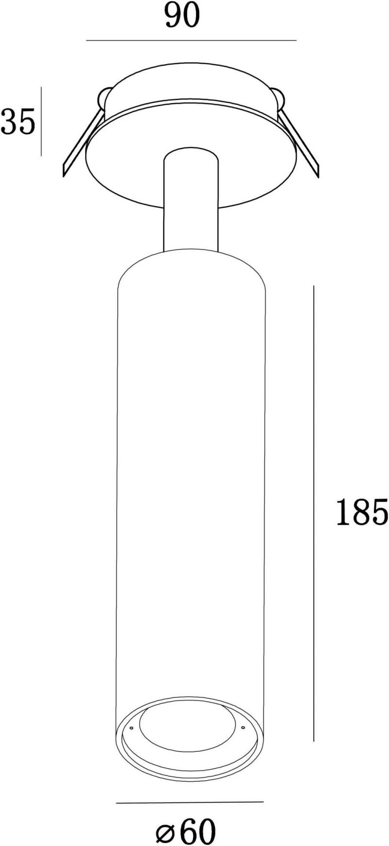 Ce RoHS Approval Recessed 3 Phase LED Track Light Dilin