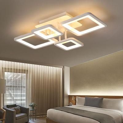 Zhongshan Factory Square Modern Acrylic LED Ceiling Lights for Living Room Decor