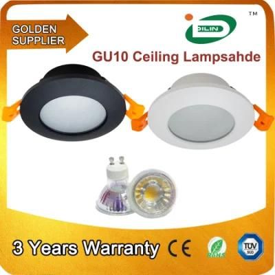 Replaceable Ceiling Lamp Downlight Fixture MR16 COB Round Aluminium GU10 LED Spot Light