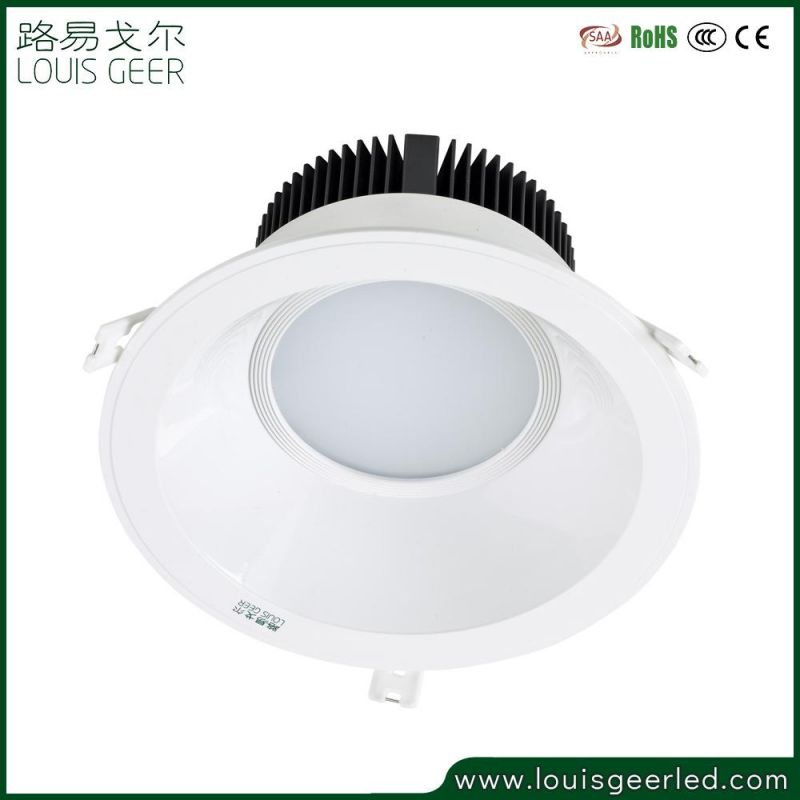 LED Nova Einbaustrahler Rund Spot Light Downlight IP65 Strahlwassergeschutzt 20W 1er-Komplettset Inkl. GU10 Aluminium 20W