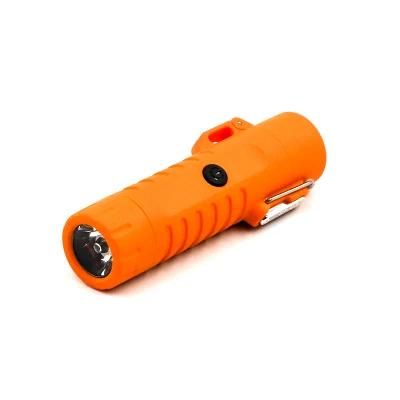 Mini Multi-Functional USB Rechargeable Outdoor Flashlight Carries Lighter Compass