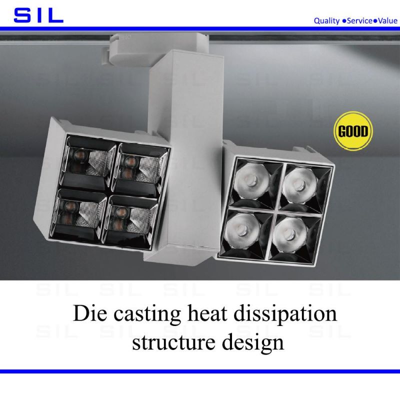 High Quality COB CE 30watt Anti-Glaring and Advanced Heat Dissipation LED Track Light