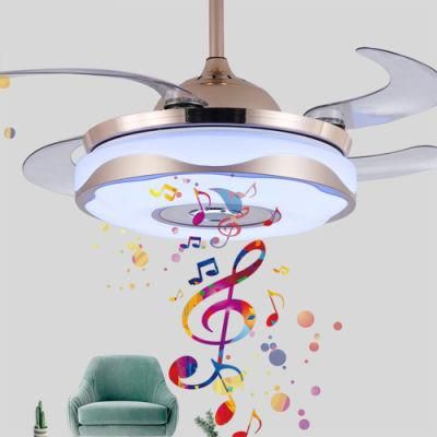Bluetooth Music Decorative Bladeless Ceiling Fan