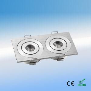Double Grill LED Recessed Ceiling Light with CE RoHS
