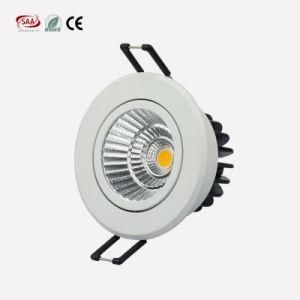 10W Ce RoHS SAA Certified LED Ceiling Lights Warm White 75mm Cut out Downlights for Home