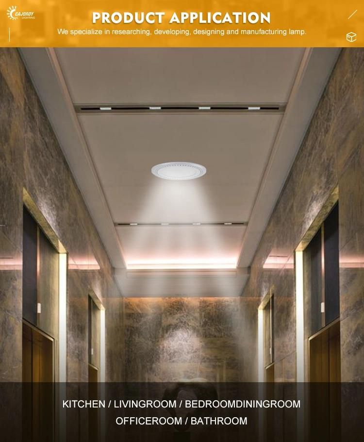 Double Colour IP65 Round Customized Ultra Thin LED Panel Light