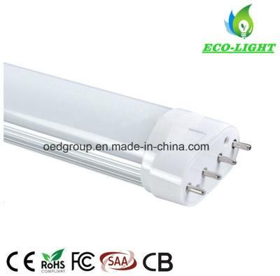 Shenzhen Factory 22W 2200lm 2g11 LED Bulb Light Tube with 4 Pins 2g11 Lamp