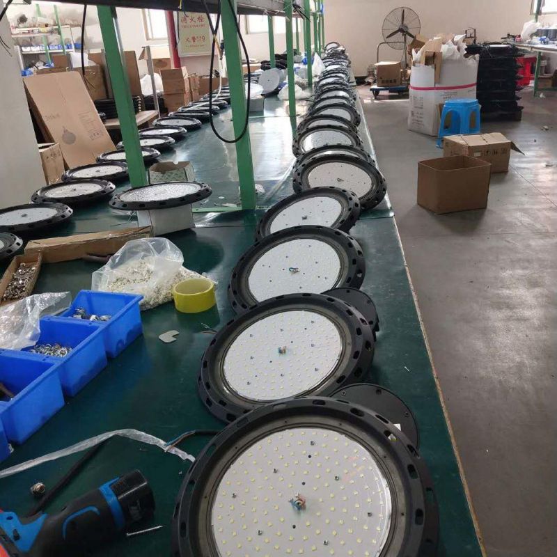 100W 150W 200W Warehouse Highbay Industrial Lamp IP65 UFO LED High Bay Light