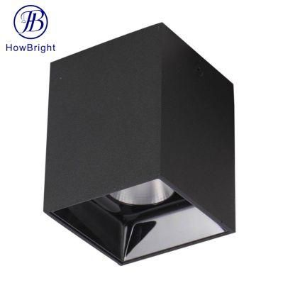Factory Manufacture Hotsale COB LED Square Adjustable Black Indoor Surfacer Mounted Square LED Down Light