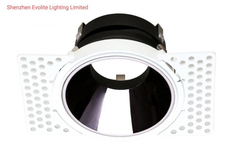 Trimless Round Ring Aluminum Downlight Fittings