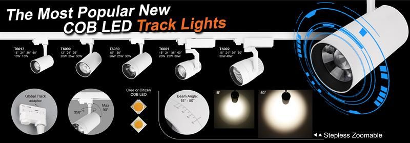 2020 New High Efficiency LED Track Light Spotlight T6017-10W/15W