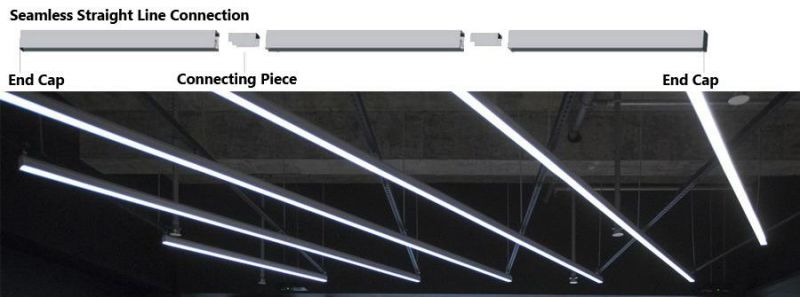 Flicker Free High Quality Modern Aluminum Pendant LED Linear Light