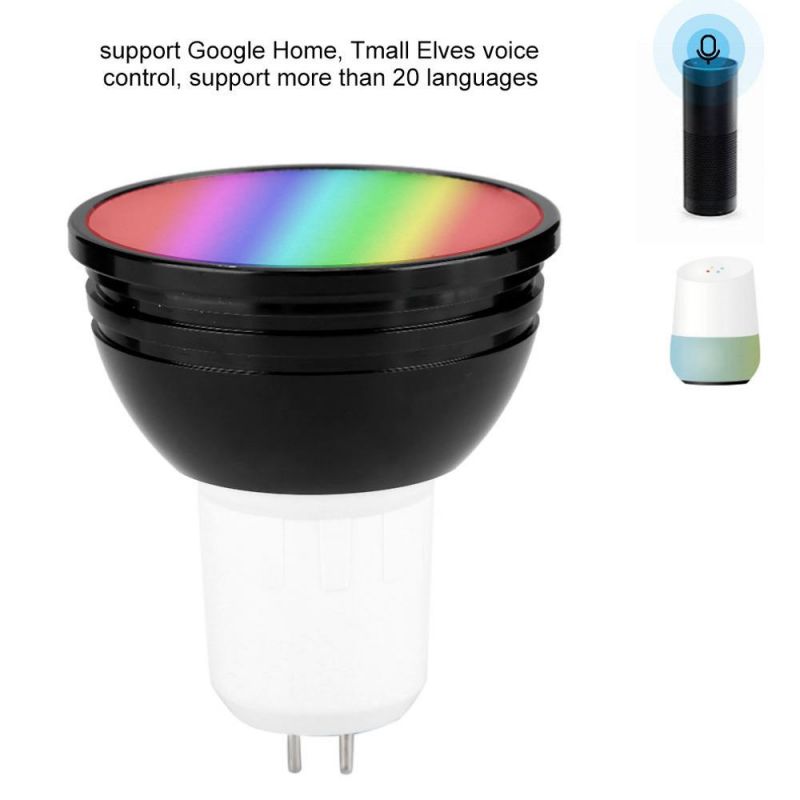 Hot Alexa Voice Control RGBW Tuya Smart Spot Light WiFi Bulb GU10/Gu5.3/E27 LED Spotlight WiFi Colors Bulb Light