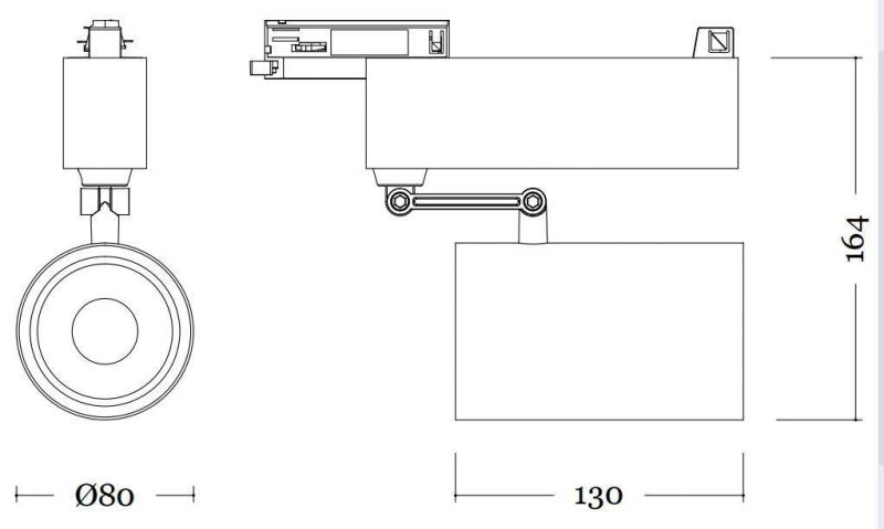 15W 28W 35W Long Powerful LED Track Spot Lamp