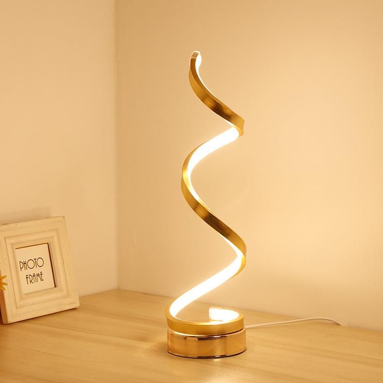 Creative Rotating Strip LED Table Lamp for Reading Light Creative LED Desk Lamp Fancy LED Table Lamp