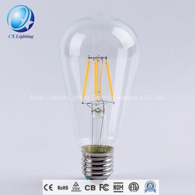 Home LED Light 6W 8W 4W China 360 Degree Glass Filament LED Bulb