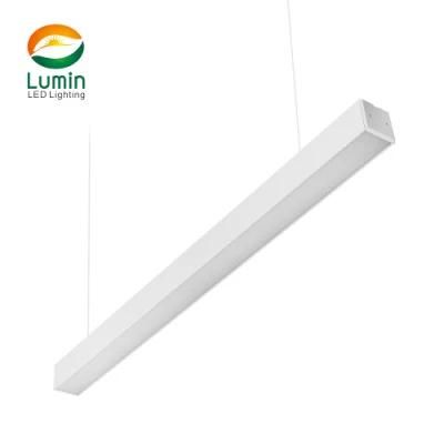 Energy Saving Modern Office Hospital Lighting 0-10V Dali Dimming Pendant LED Linear Light