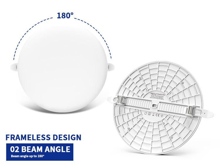 36W Three Colors in One Frameless Smart LED Panel Light Dimmable LED Lamp