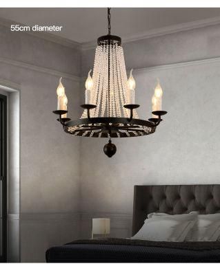 Crystal UAE Hot Sell Black Chandelier Pendant Light