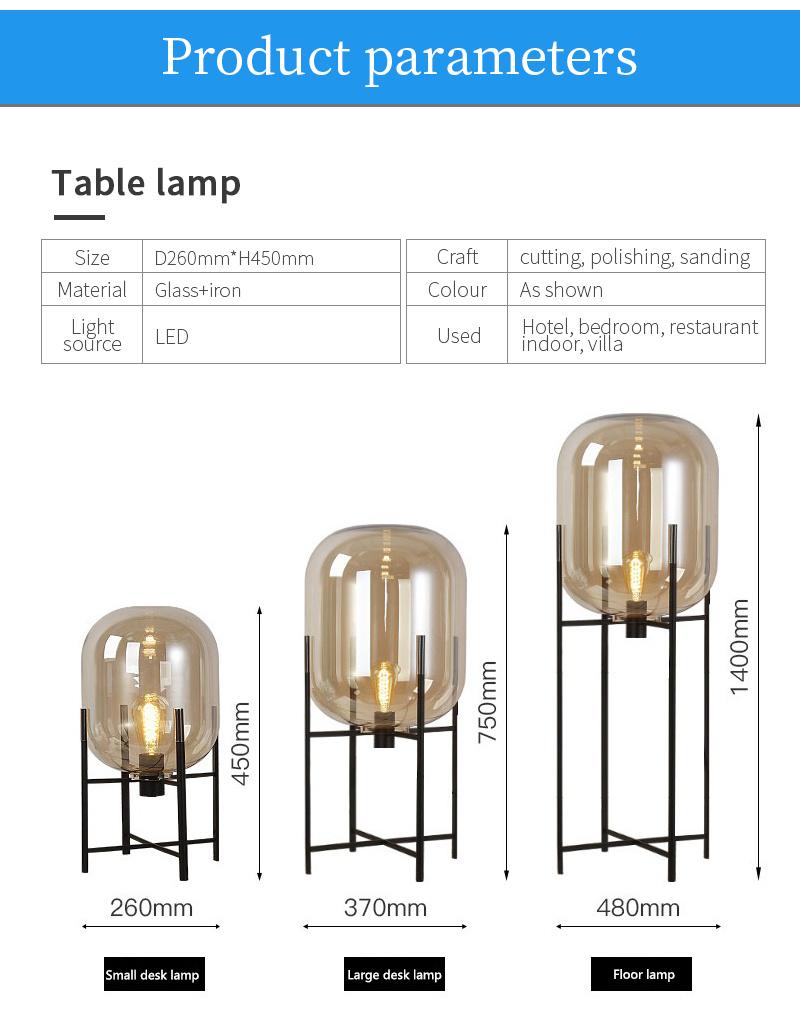 Designer Hotel Villa Bar Lighting Industrial Champagne Glass Table Lamp