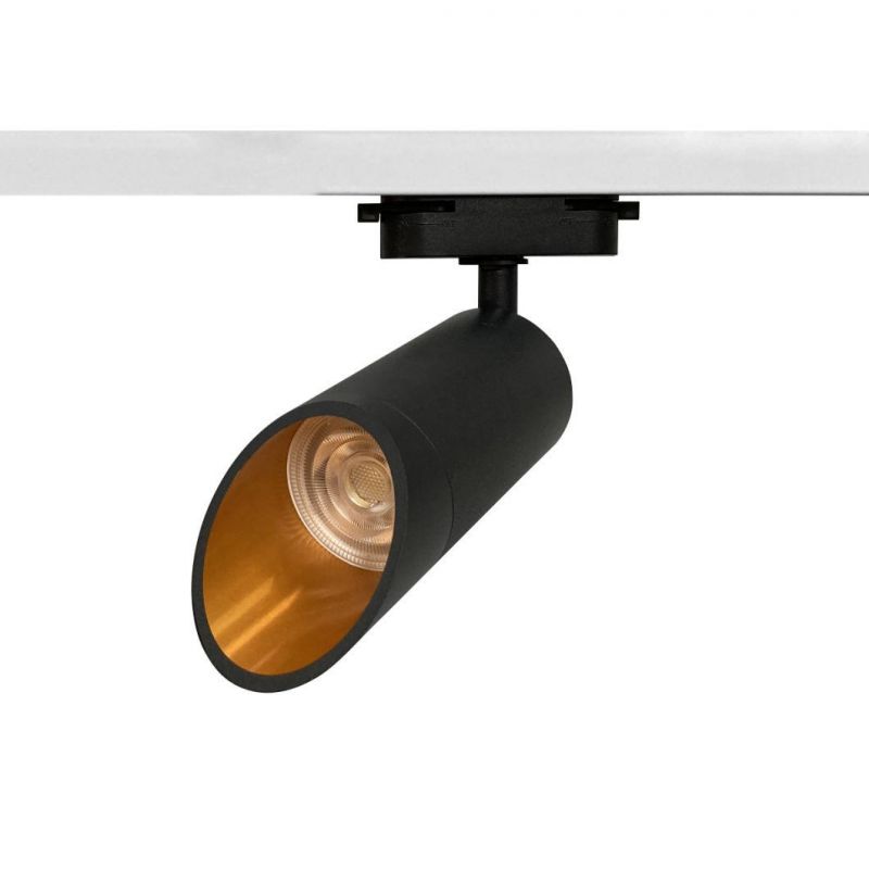 Adjustable Metal Track Light Bar, Kitchen Black Track Lighting Commercial Dali Dimmable Focus LED Track Lighting for Fashion Store