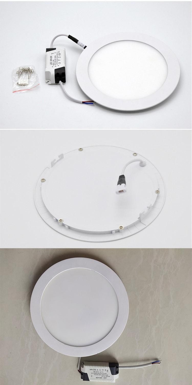 High Quality Adjustable Recessed Frameless 12W 15W 18W Round LED