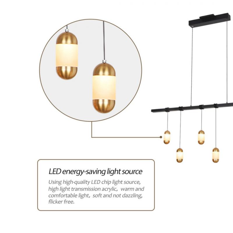 Masivel Adjustable Simple LED Pendant Light for Dining Room Kitchen