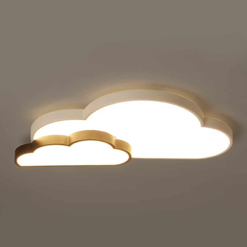 Minimalist Lovely Baby Room Double Cloud Shape Lighting LED Ceiling Room Lamp