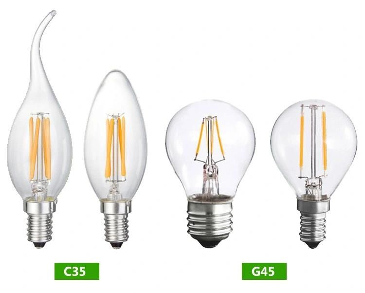 Svater LED Filament Candle Clear Bulbs E12 LED Candelabra Bulbs 4W
