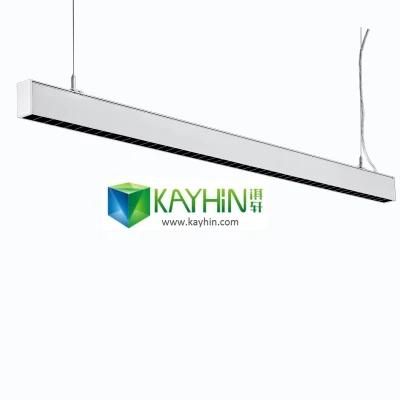 Black Interior Office 40W Durable Floor Ceiling Modern High Output Undecorated Embedded Roof Office LED Linear Light