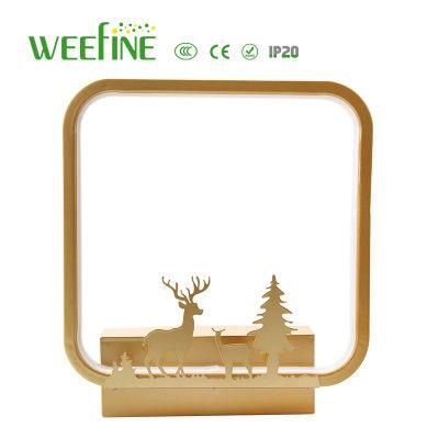 Modern Golden Metal Decoration LED Wall Lamp Lighting (WF-XGL-18W)