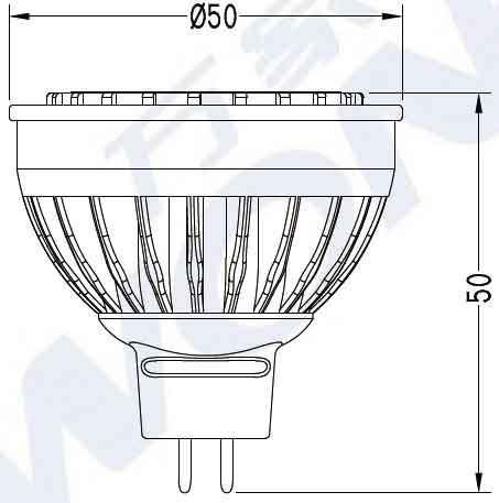 Competitive Price LED Spotlight Lamp MR16 Dimmable Bulb for Indoor/Outdoor Spotlighting