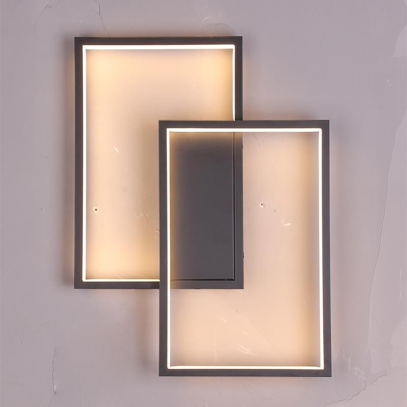 Simple Frame Design Aluminium LED Stair Step Modern Wall Light Indoor