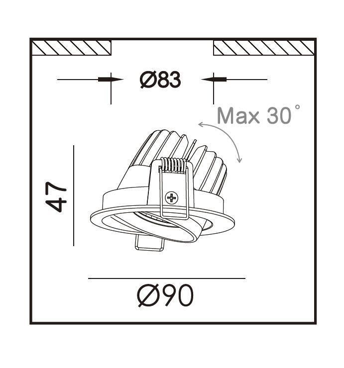 LED Spot Light 6W, 10W, Ce, RoHS, TUV, SAA Approval 5 Years Warranty