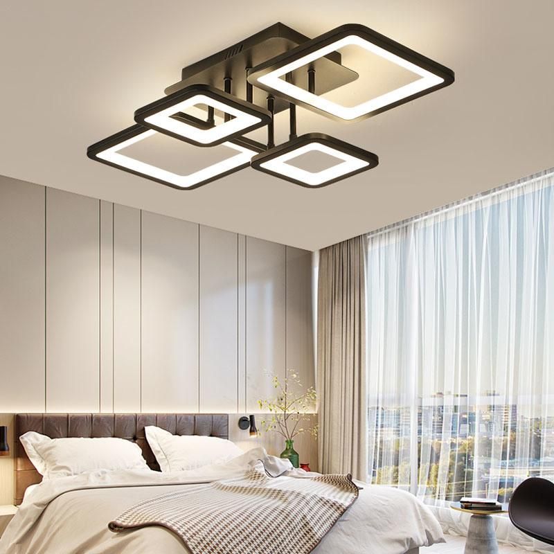 Acrylic Rectangular House Lighting Lamps Fancy Decorative Modern LED Ceiling